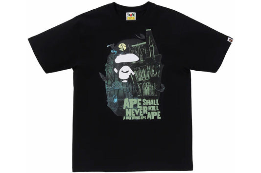 BAPE Halloween Bape Mansion Ape Head Tee